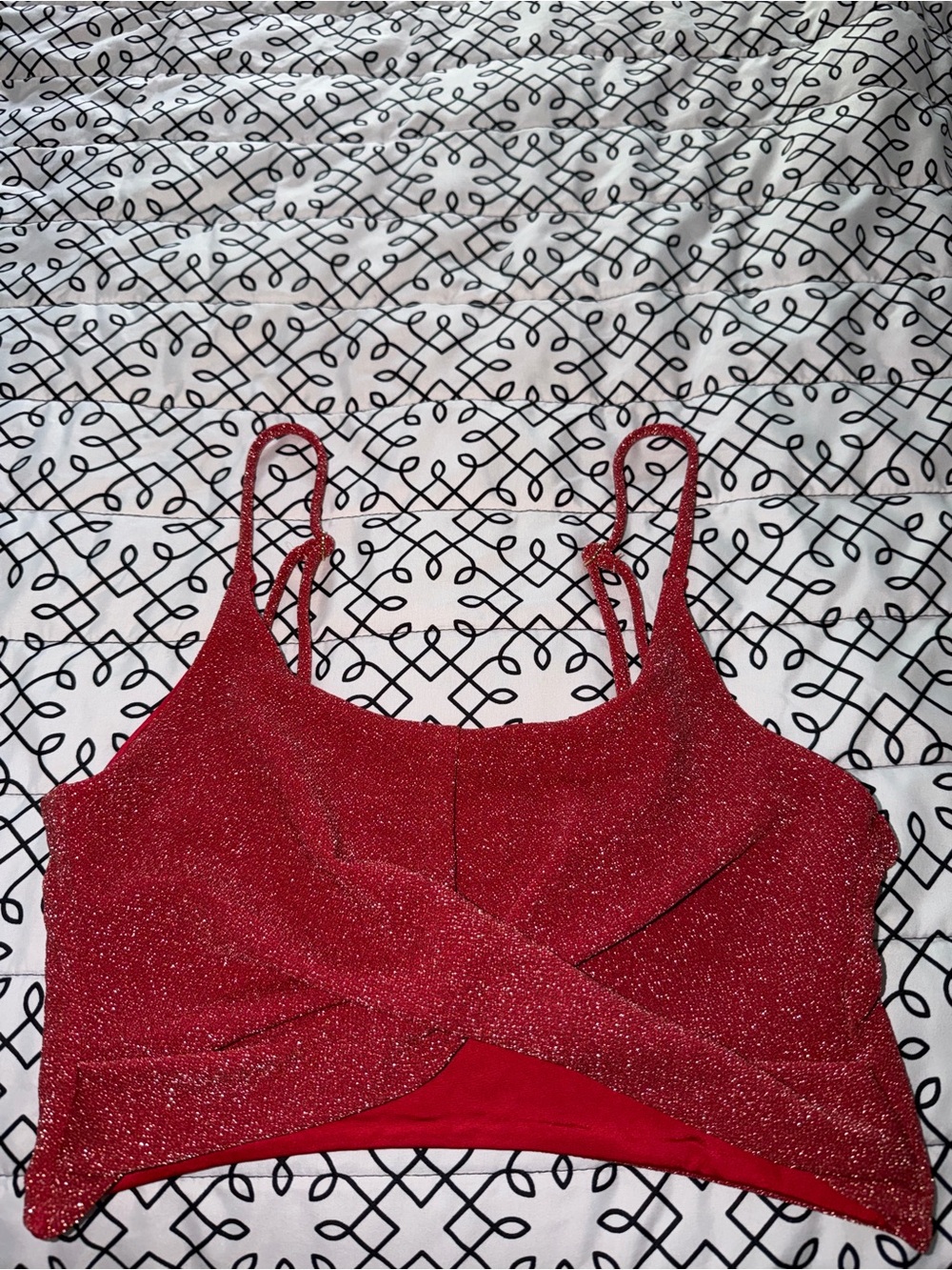 Beach Riot Kenzie Bikini Top Jolly Red Shine